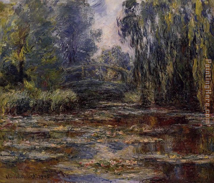 The Water-Lily Pond and Bridge painting - Claude Monet The Water-Lily Pond and Bridge art painting